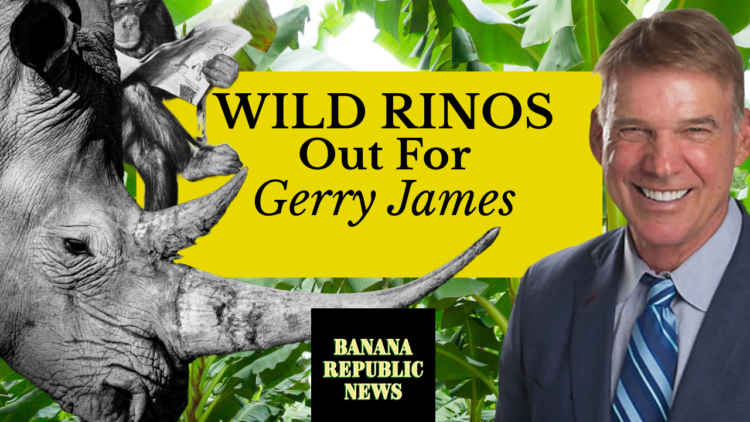 Wild rinos out for gerry james